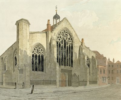 Austin Friars Church, Broad Street, from the North West by English School